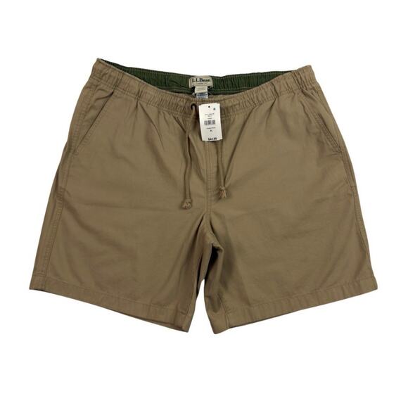 L.L. Bean Dock Shorts Men’s XL Khaki Tan Classic Fit 8” Inseam NWT - Picture 1 of 10